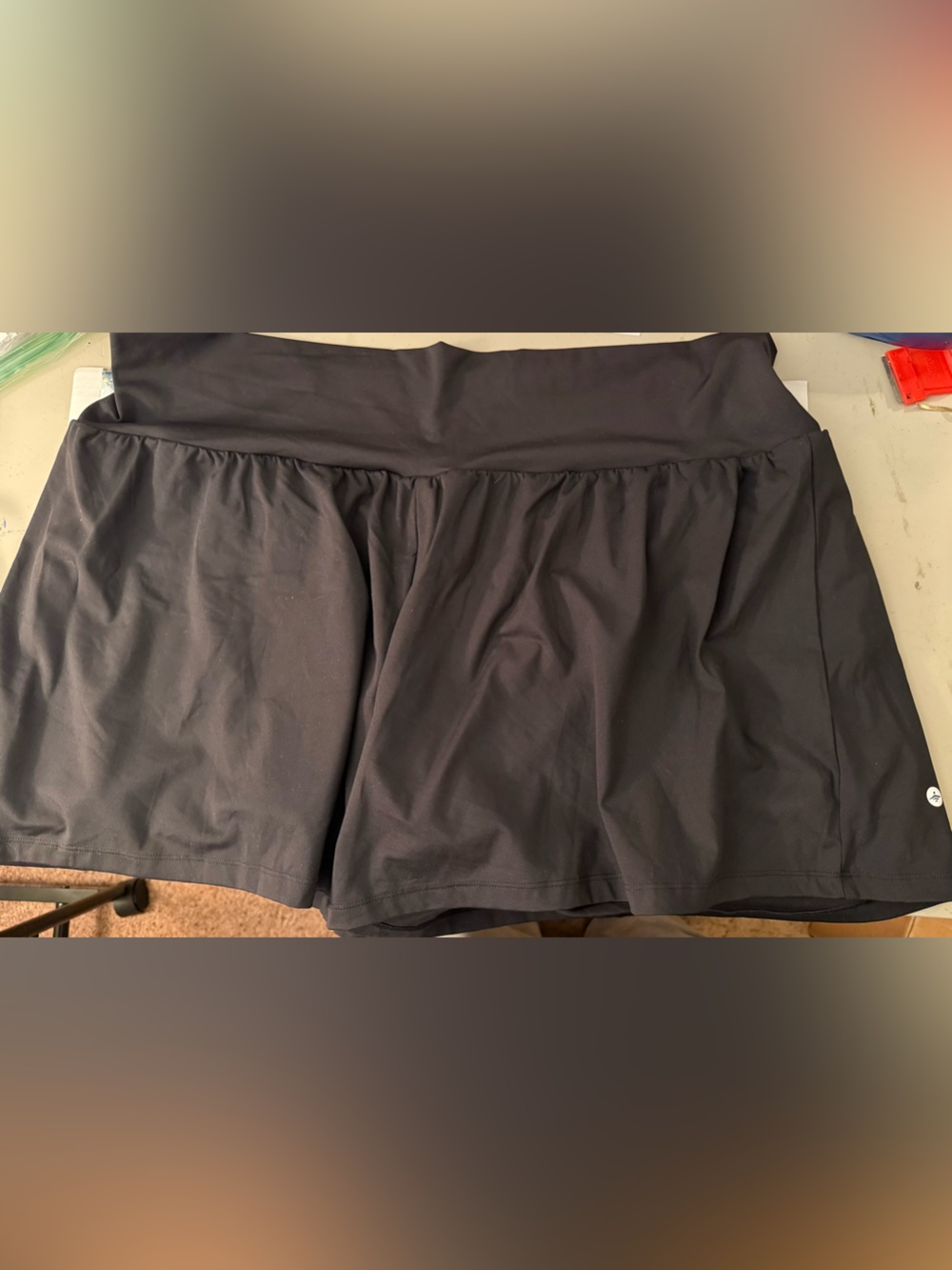 HALARA Black double lined shorts.